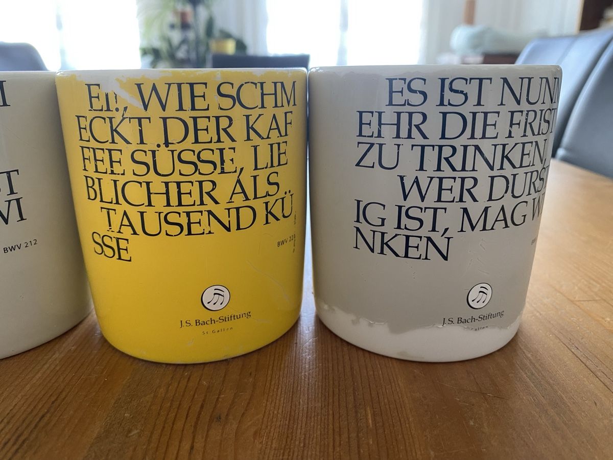Tazze: 6 x Tassen J. S. Bach-Stiftung – Usato da St.Gallen venduto da kingsamas 7
