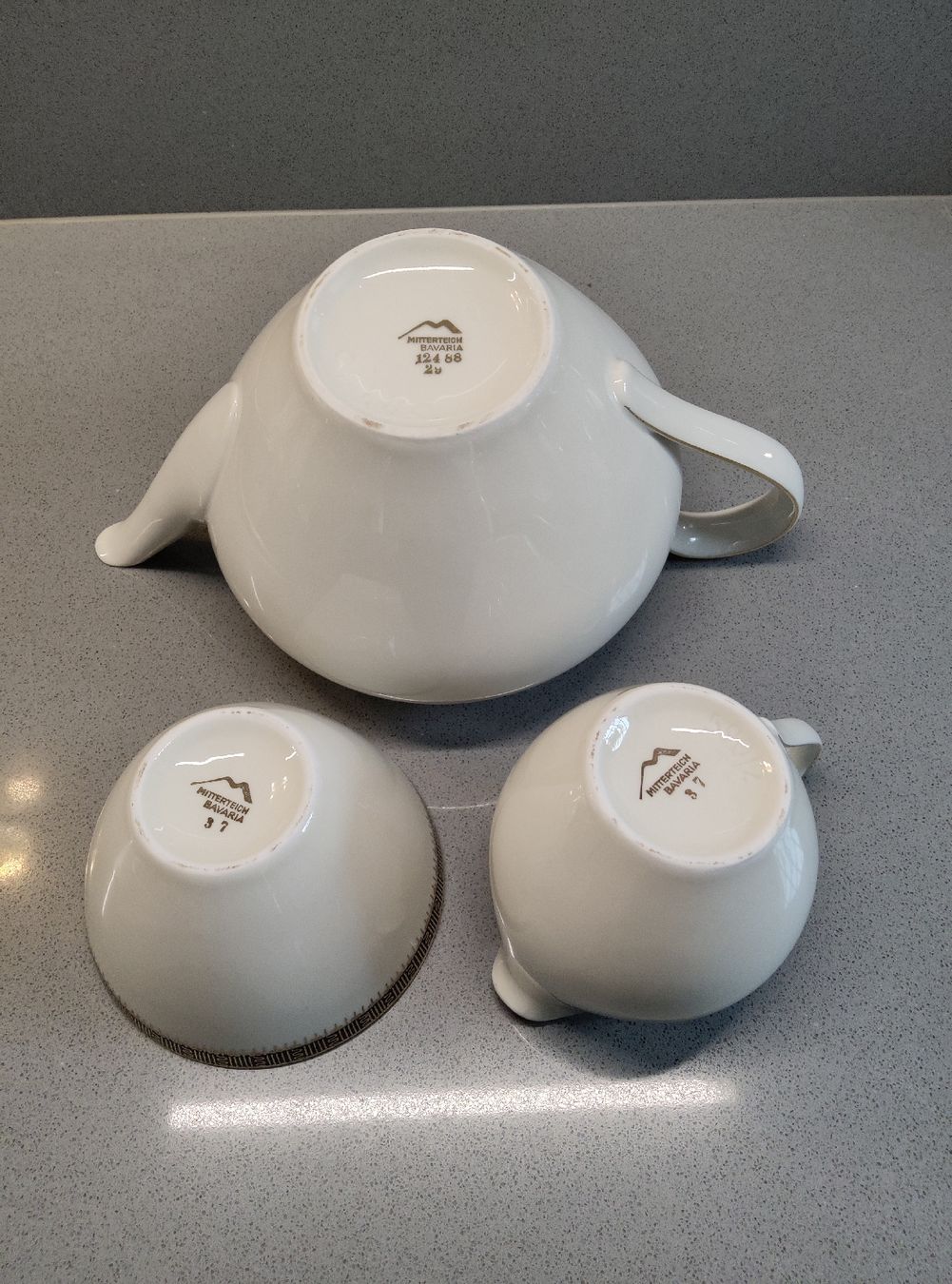 Geschirrsets: VINTAGE TEE/KAFFEE Service/ MITTERTEICH Bavaria – Neu (gemäss Beschreibung) aus Minusio von Todesca 4