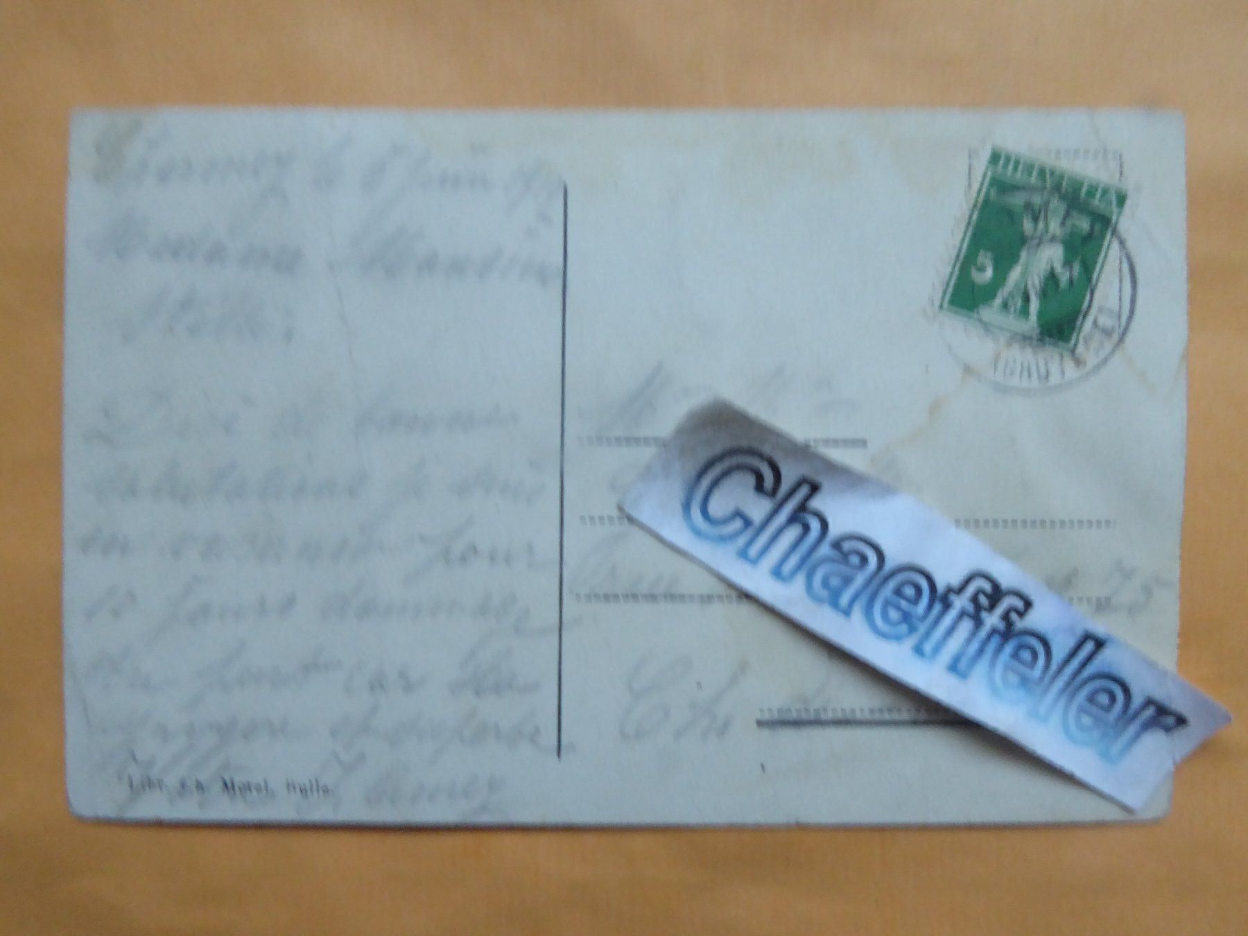 Ansichtskarten: 593 C. - Le Moléson et Gros - Plané 1917 – Gebraucht aus Zürich von Chaeffeler 1