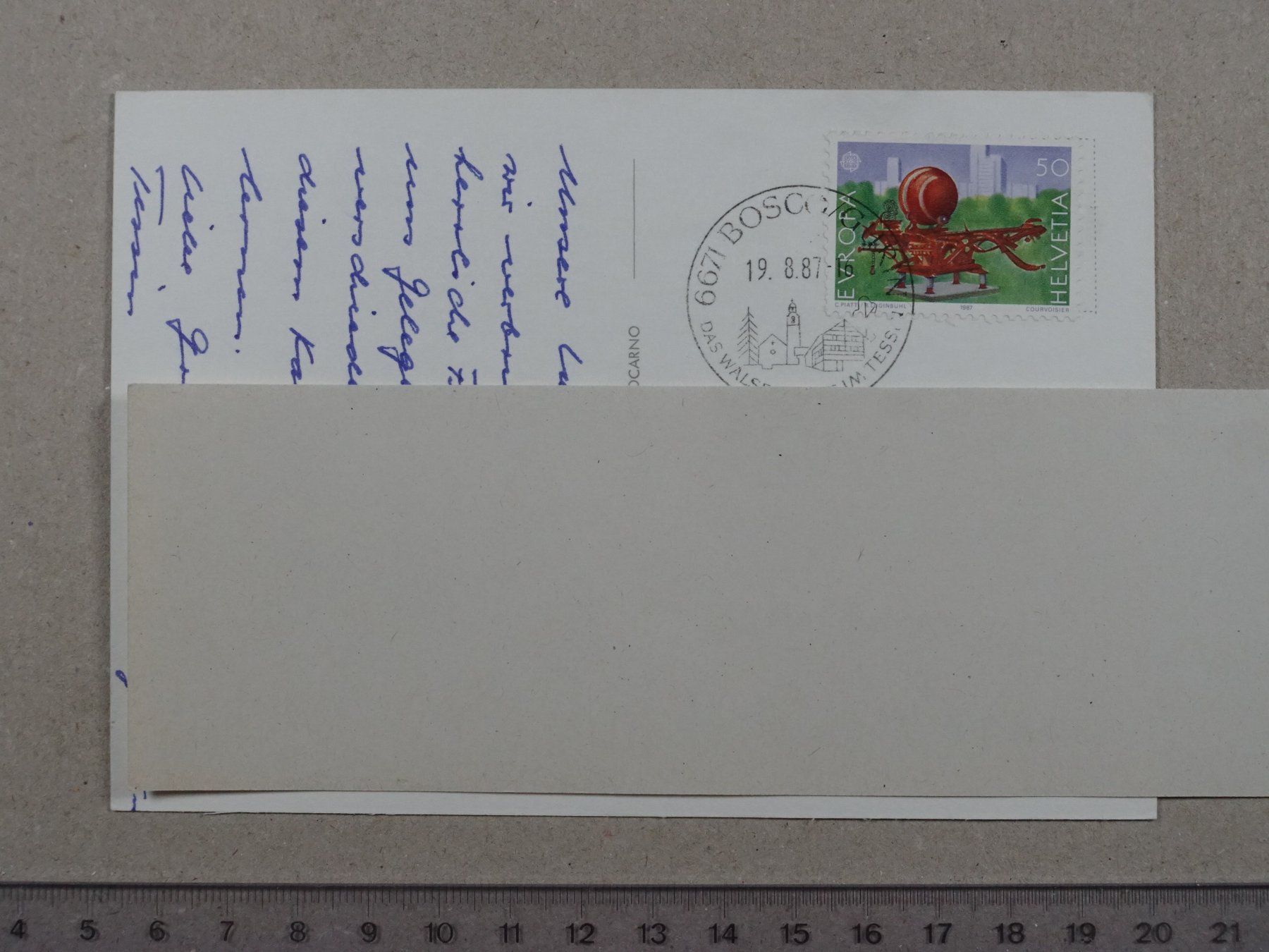 Ansichtskarten: Verzasca Pittoresco, 1987 – Gebraucht aus Lenzburg von fh1 1