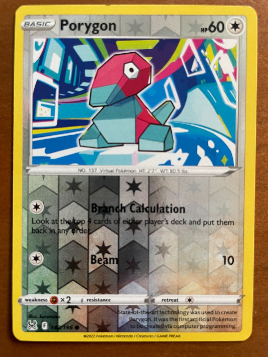 Pokémon Carte collezionabili: Pokemon Porygon Reverse (Versand gratis) – Nuovo (secondo la descrizione) da Chur venduto da Angerson