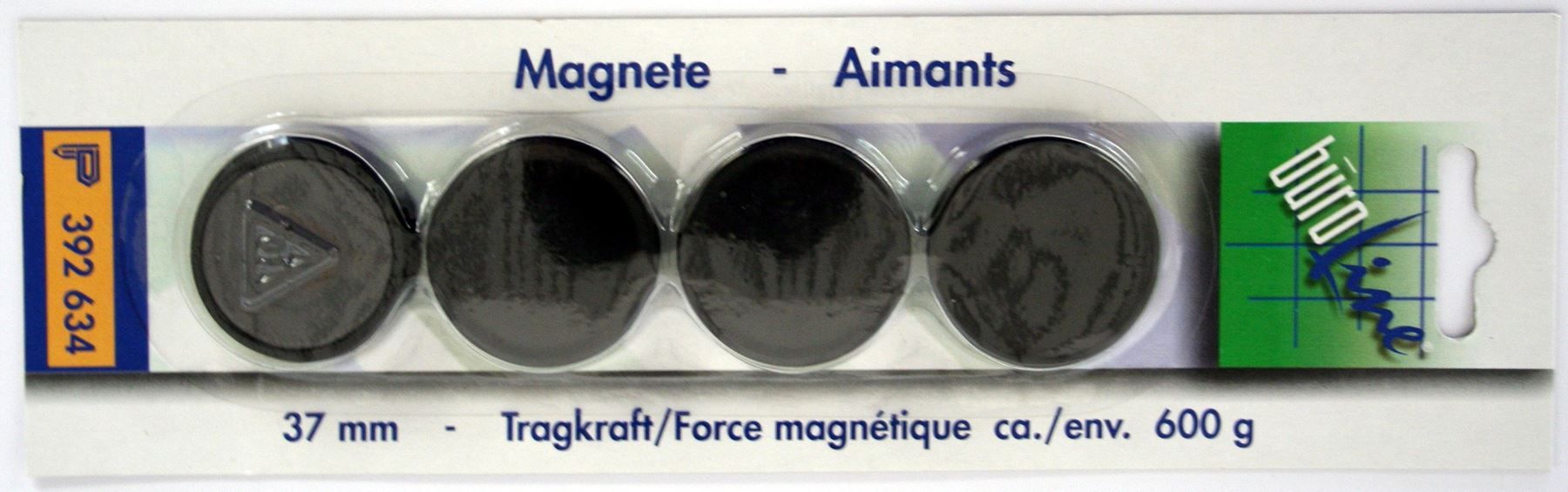 Sonstige Accessoires für Damen: BÜROLINE Magnet 37 mm 392634 schwarz ... – Neu und originalverpackt aus Safenwil von clickandbeauty