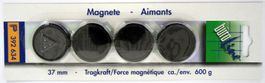 BÜROLINE Magnet 37 mm 392634 schwarz ...
