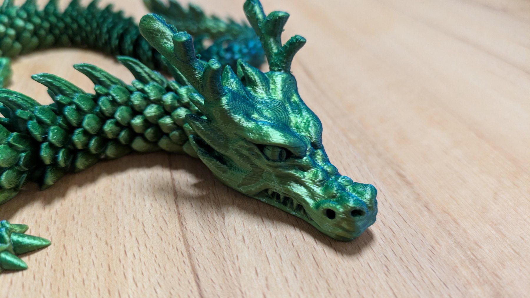 Figuren: Artikulierter Drache mit Geweih – Neu (gemäss Beschreibung) aus Staufen von El3D 1