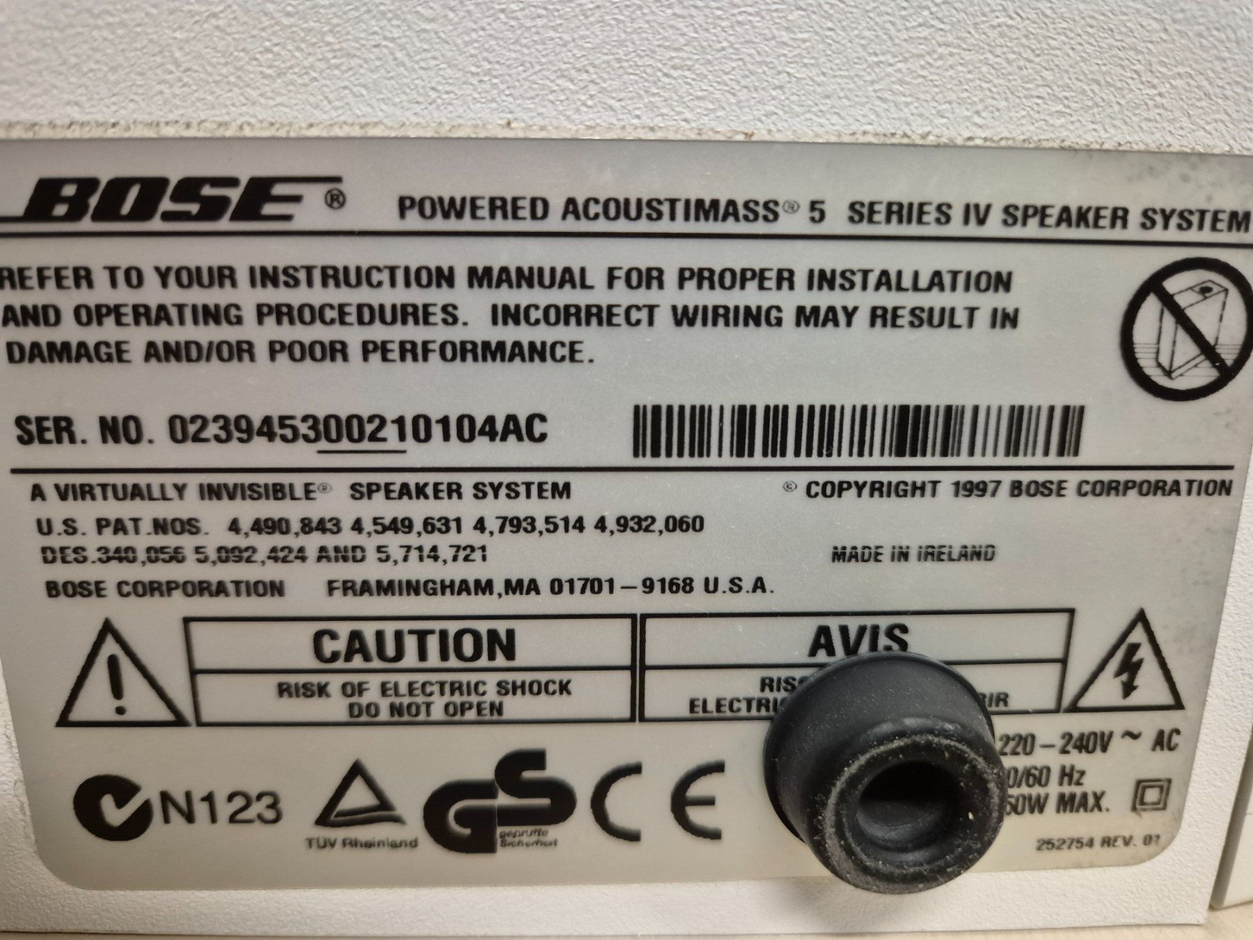 Bose Amplificatori: Bose Soundsystem mit 6 Lautsprecherboxen – Usato da Zug venduto da Peterhans01 4