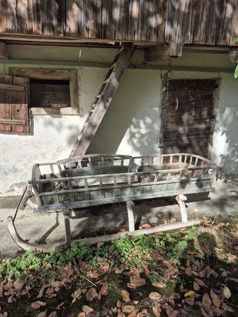 Schlitteln: Schlitten/  Kutsche  antik Holzschlitten – Gebraucht aus Giswil von Fridoli63