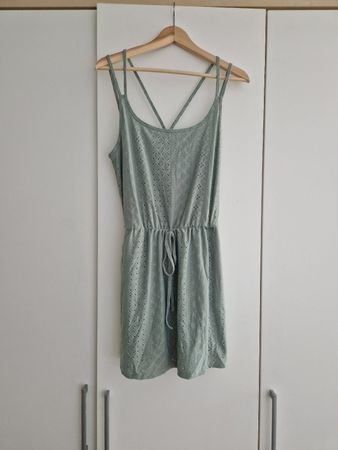 Sommerkleid mintgrün Lochmuster Grösse S 