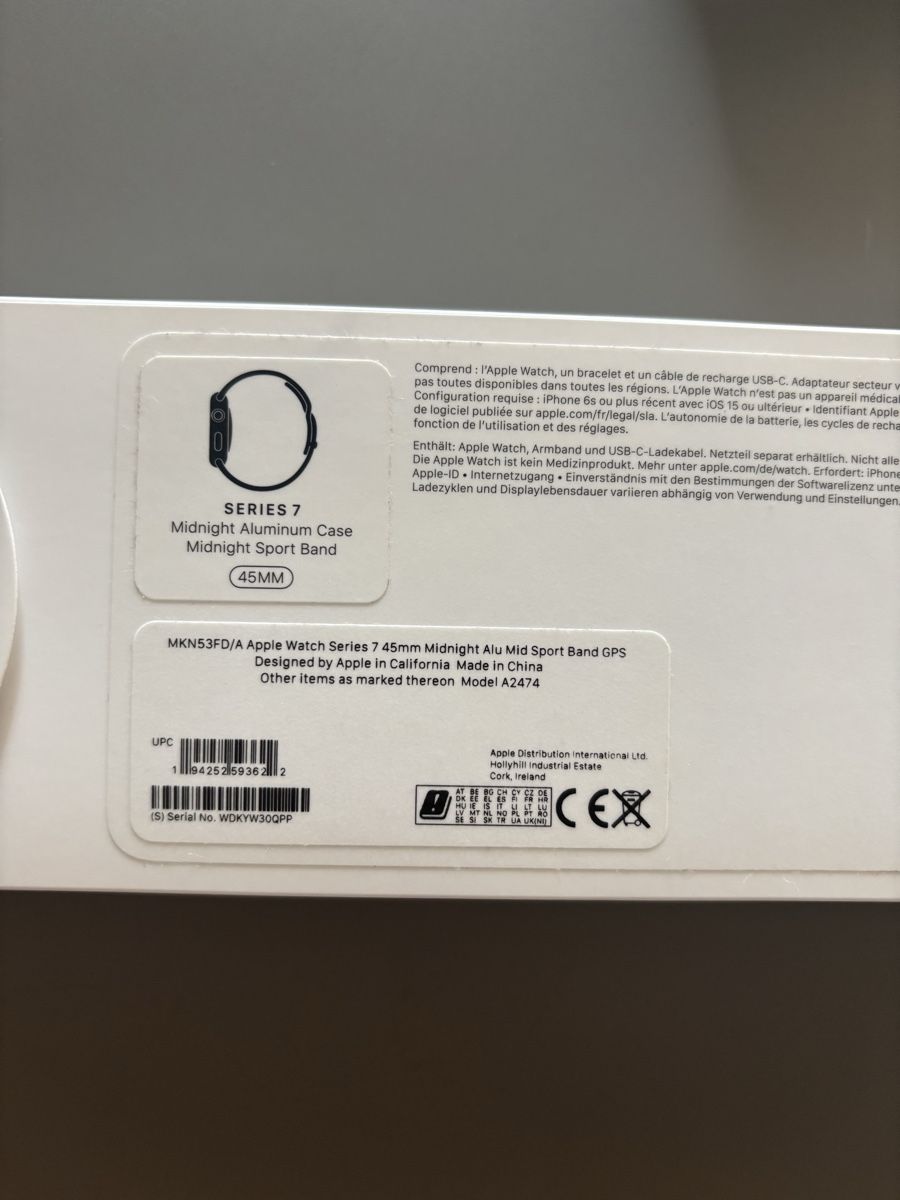 Apple Smartwatch: Apple Watch Series 7 45mm Midnight mit OVP – Gebraucht aus Geroldswil von ele_7hkp 4
