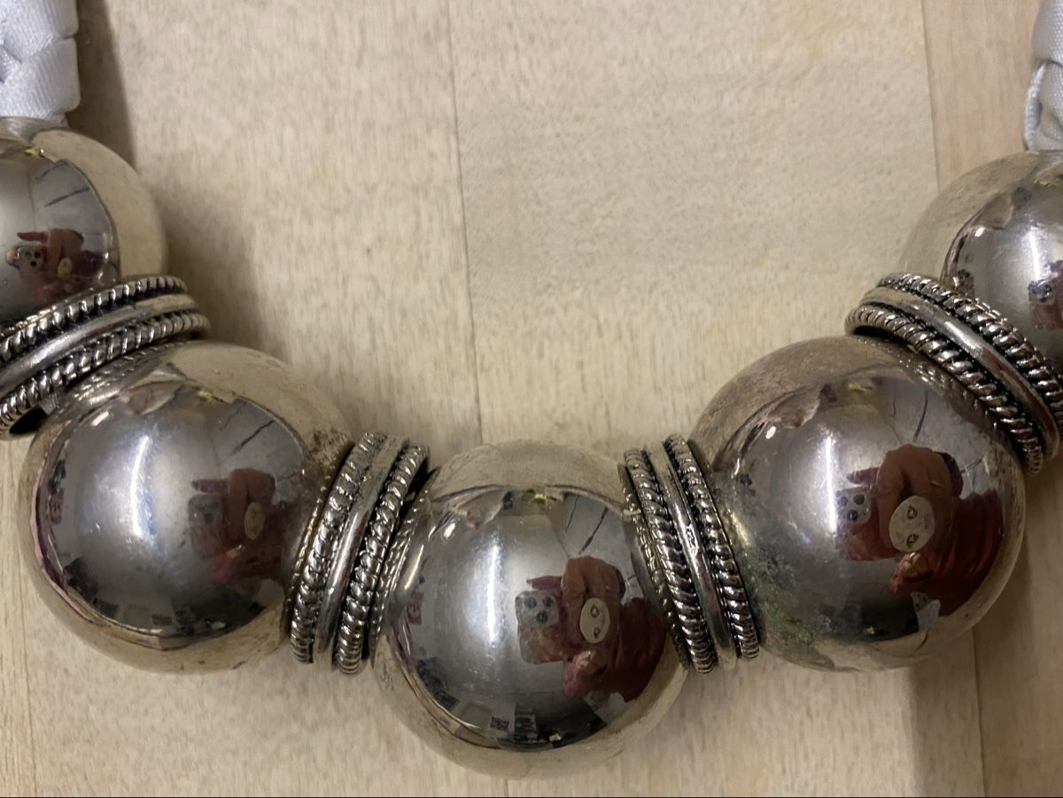 Catenine: Silberne Statement Kette, elegant und modern – Usato da Lyss venduto da Sibella56 1