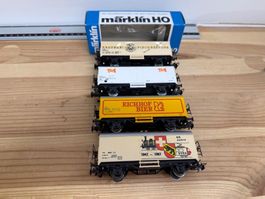 Spur H0 AC Märklin 4er Set verschiedene Beklebungen