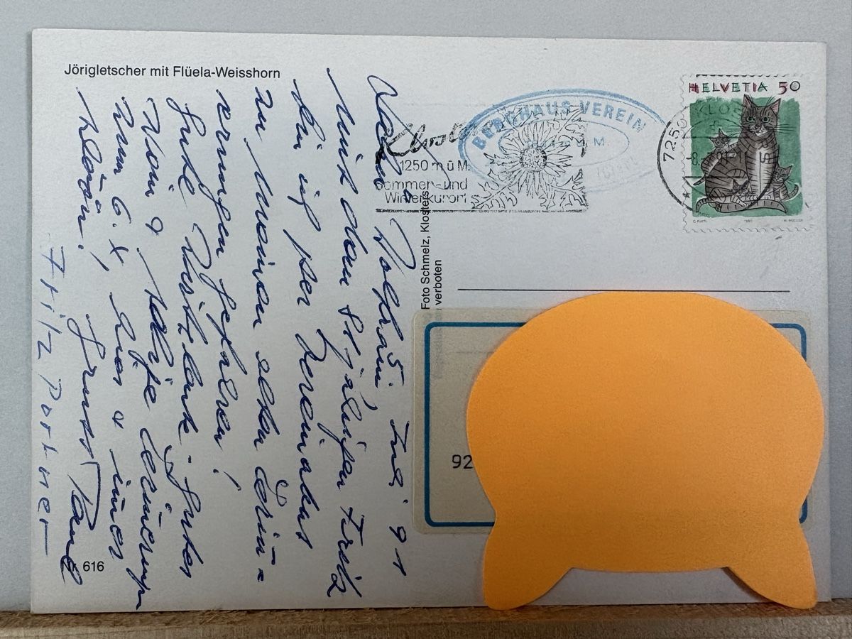 Cartoline postali: AK von Jörigletscher mit Weisshorn – Usato da Rümlang venduto da Kartenpost1 1