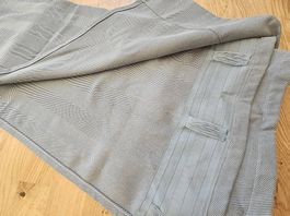 2 Gardinen / Vorhänge blau-petrol blickdicht