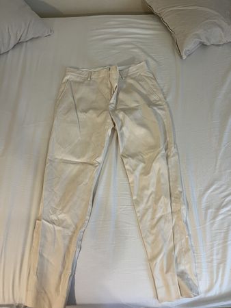 Pantalon blanc cassé Zara