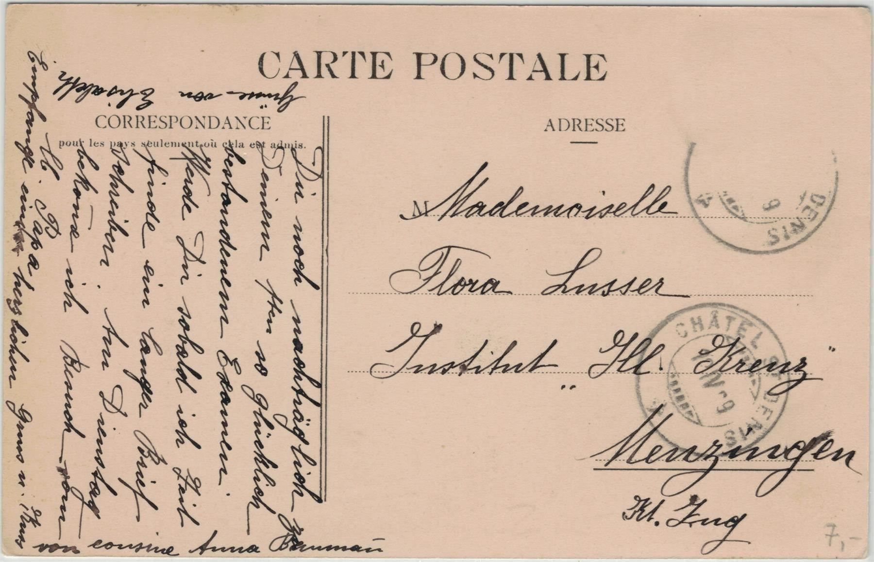 Cartoline postali: FR 23 Châtel-St-Denis Chapelle Villard – Usato da Fribourg venduto da philafri 1