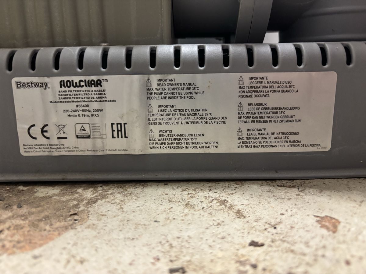 Bestway Heizung: Bestway Sandfilterpumpe gebraucht – Gebraucht aus Binningen von STOA-H13 4