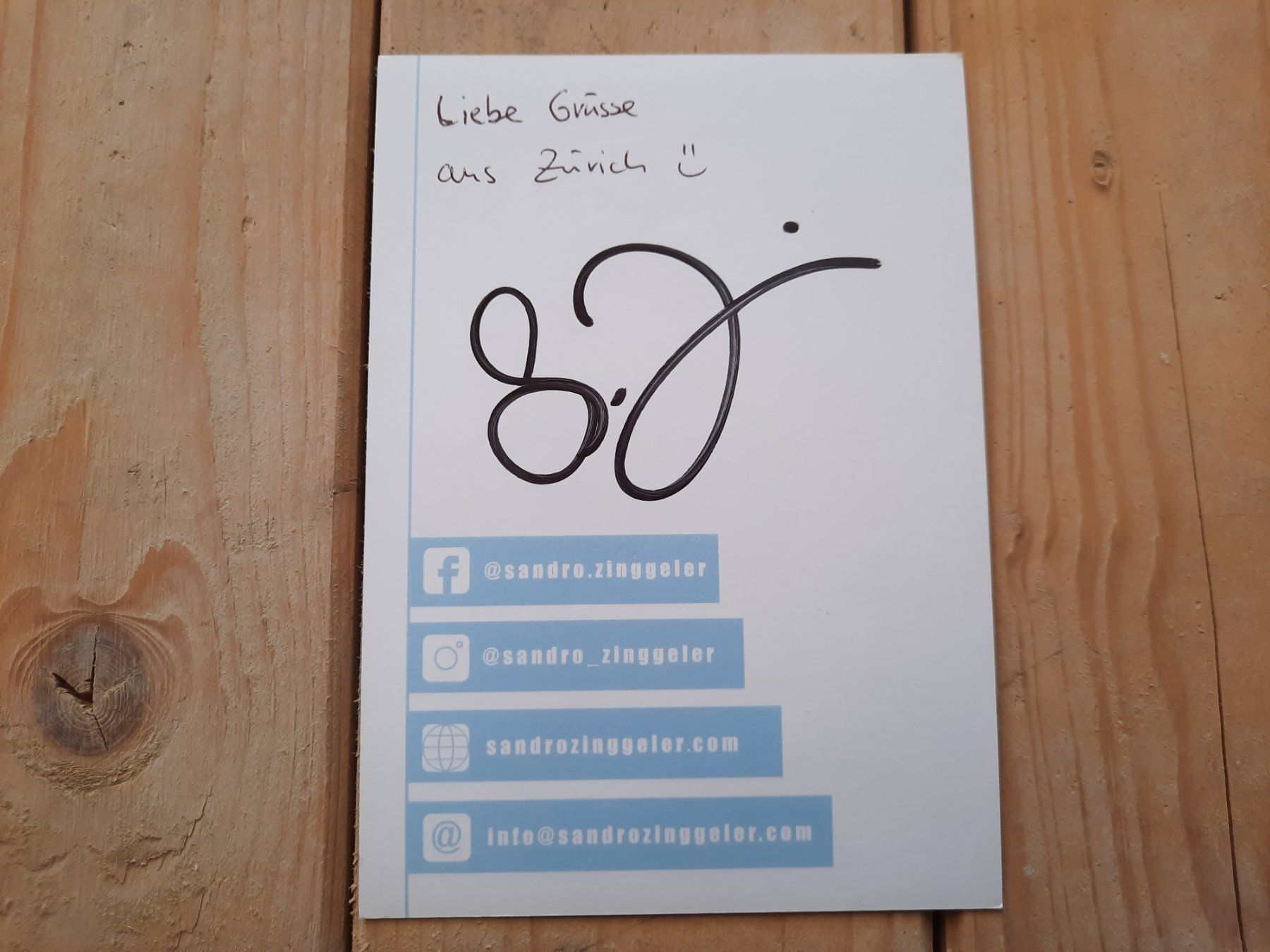 Autografi: Sandro Zinggeler / schweizer Koch – Usato da Worben venduto da ersa01