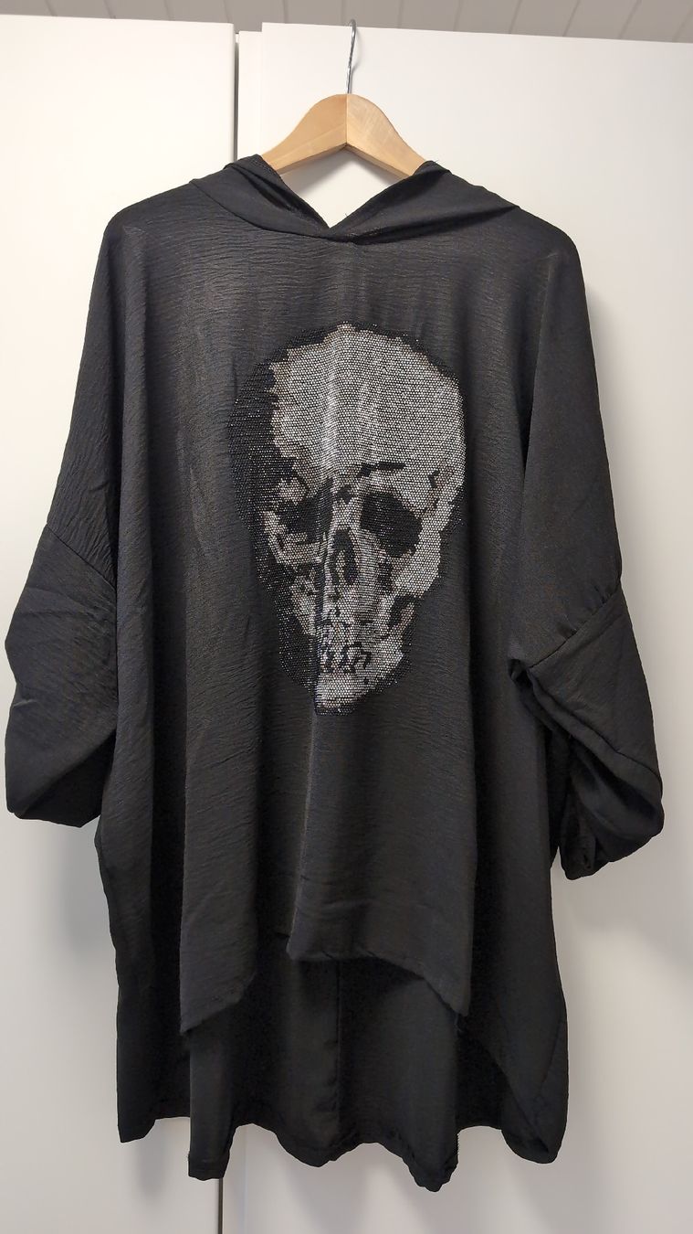 Tuniche: Tunika/Bluse Glitzer-Totenkopf – Nuovo (secondo la descrizione) da Rüfenach AG venduto da sen_vbz6