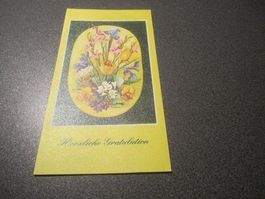 Karte Herzliche Gratulation Blumenstrauss