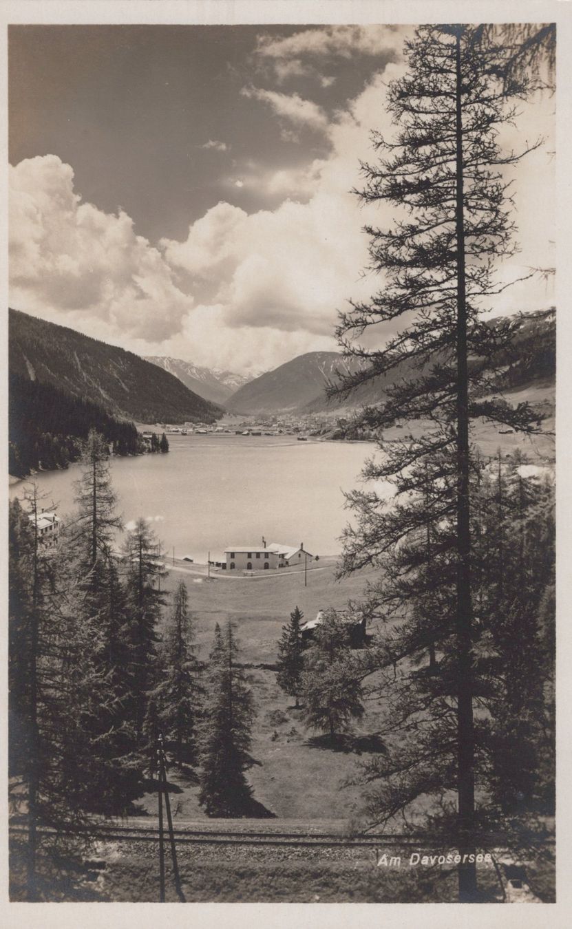 Cartoline postali: 0039 - Postkarte / Ansichtskarte - Davos Davosersee – Usato da Reinach BL venduto da Boston-Verkauf