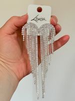 Boucles d'oreilles Lovisa Strass NEUF
