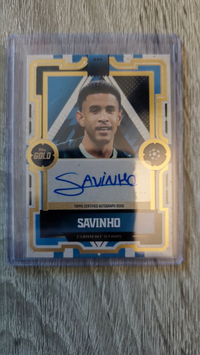 Topps Carte collezionabili: Topps Gold 25/26 Savinho mit Autogramm – Usato da St. Gallen venduto da RudyundFloydCards