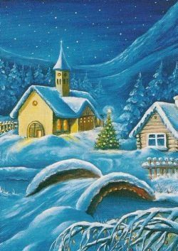 Kit bricolage: 3D Schnittbogen Dorf im Winter – Nuovo (secondo la descrizione) da Schlatt TG venduto da kreativ-atelier 1