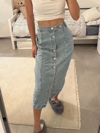 Jupe longue en jeans taille M