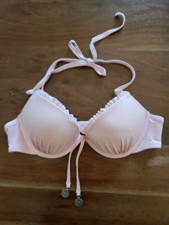 Bikini Oberteil hellrosa 75A Push-up