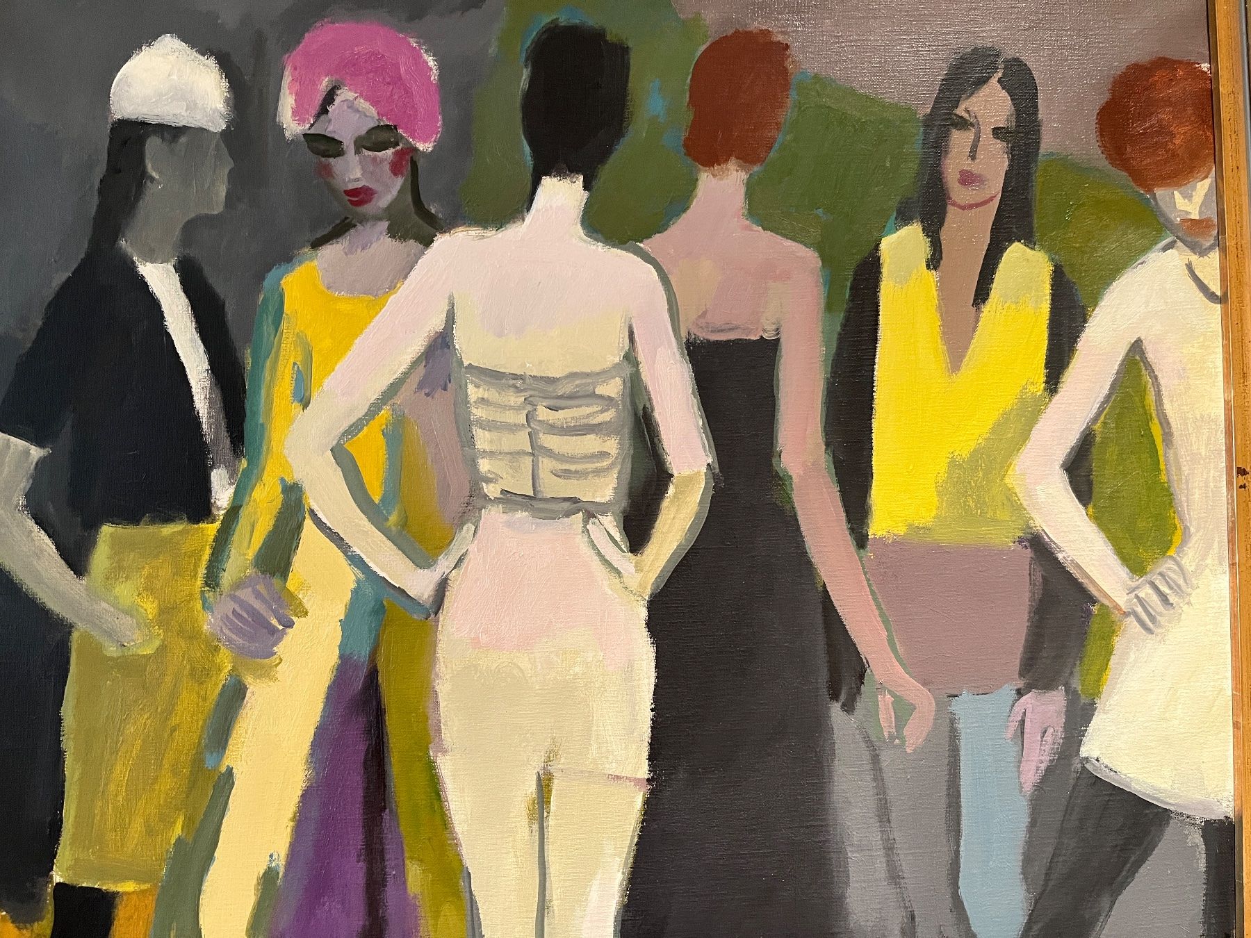 Dipinti: Grosses Oelbild: "Modeszene" von Heinz Friedrich – Usato da Stetten AG venduto da Brissago25 2