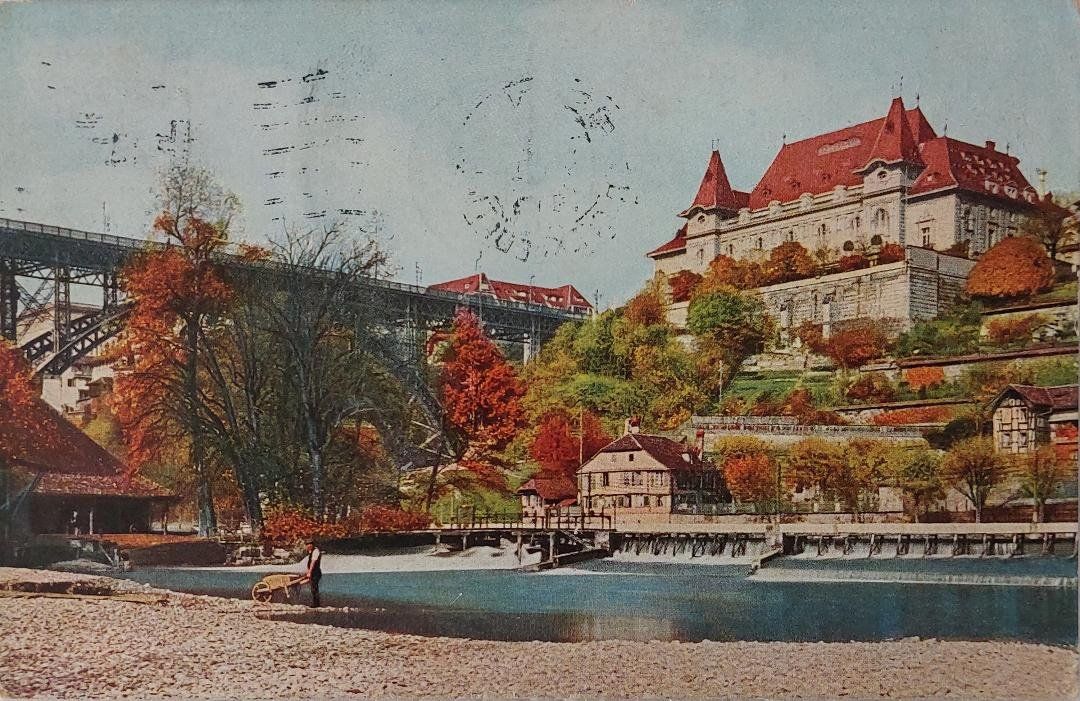Cartoline postali: BERN - Casino mit Kirchenfeldbrücke - 1918 – Usato da Delémont venduto da Domdom1