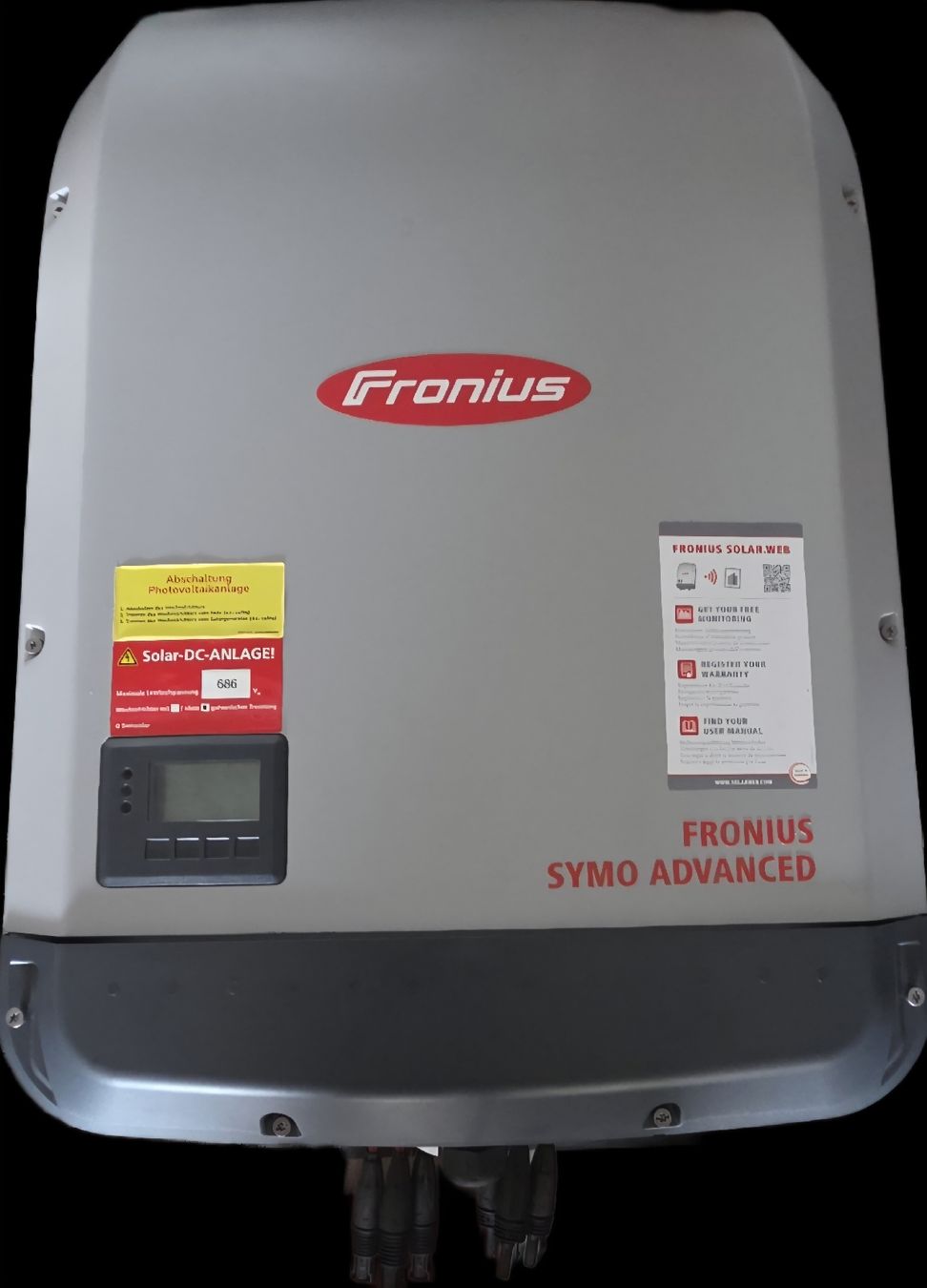 Fronius Inverter: FRONIUS SYMO ADVANCED (Inst. Wechselrichter) – Nuovo (secondo la descrizione) da Wohlen AG venduto da ZEIT-RAUM
