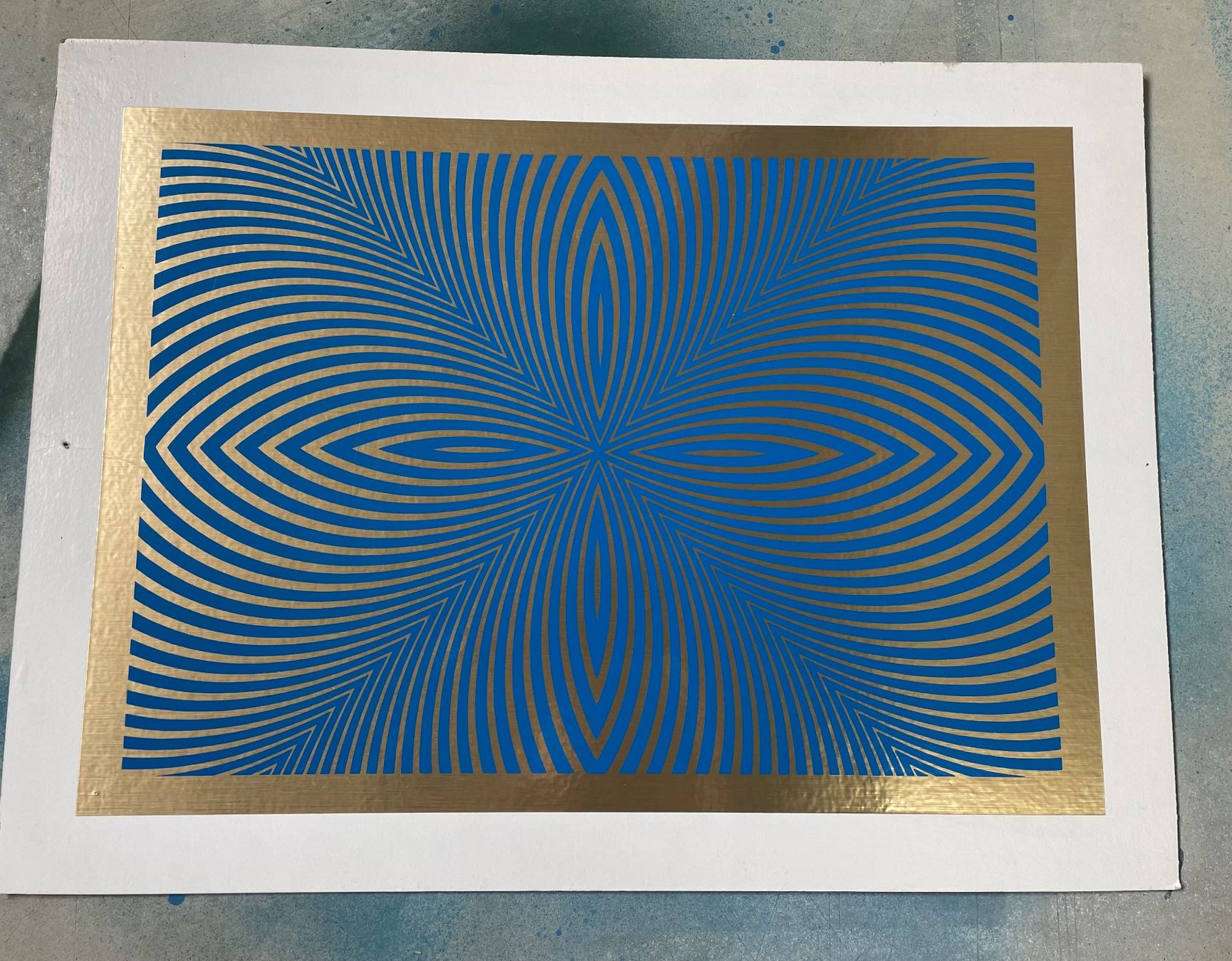Foto & Immagini: Bild Siebdruck blau – Usato da Rütihof venduto da JulieH85