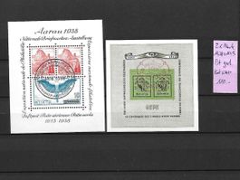 Block 1938 + 1943 Ersttagsgest. Kat: CHF 110.-