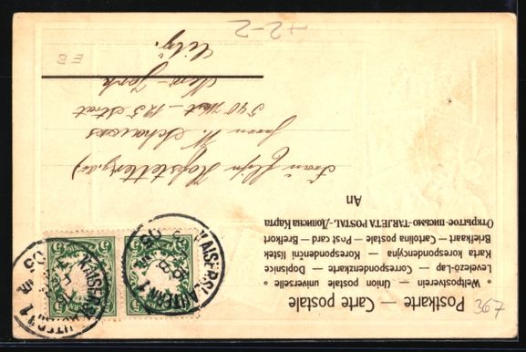 Cartoline postali: Litho Kaiserslautern, Königliches Posta – Usato da Berlin venduto da bartko-reher 1