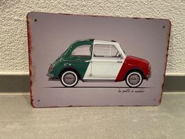 FIAT 500 ! TOP / % NEU / METALL SCHILD! Top Qualität!