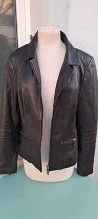 Onstage Denmark Lederjacke Grösse 42 Schwarz