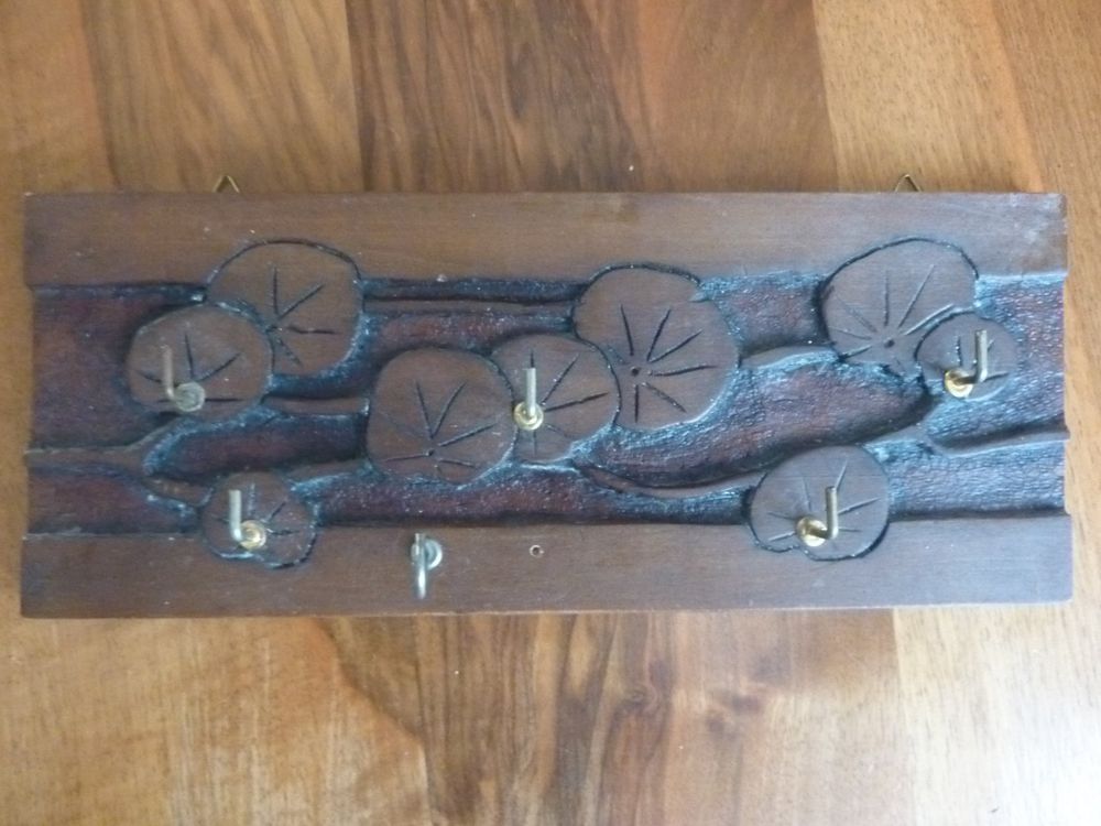 Schlüsselbrett Seerosen Motiv Art Deco Hartholz Kaufen auf Ricardo