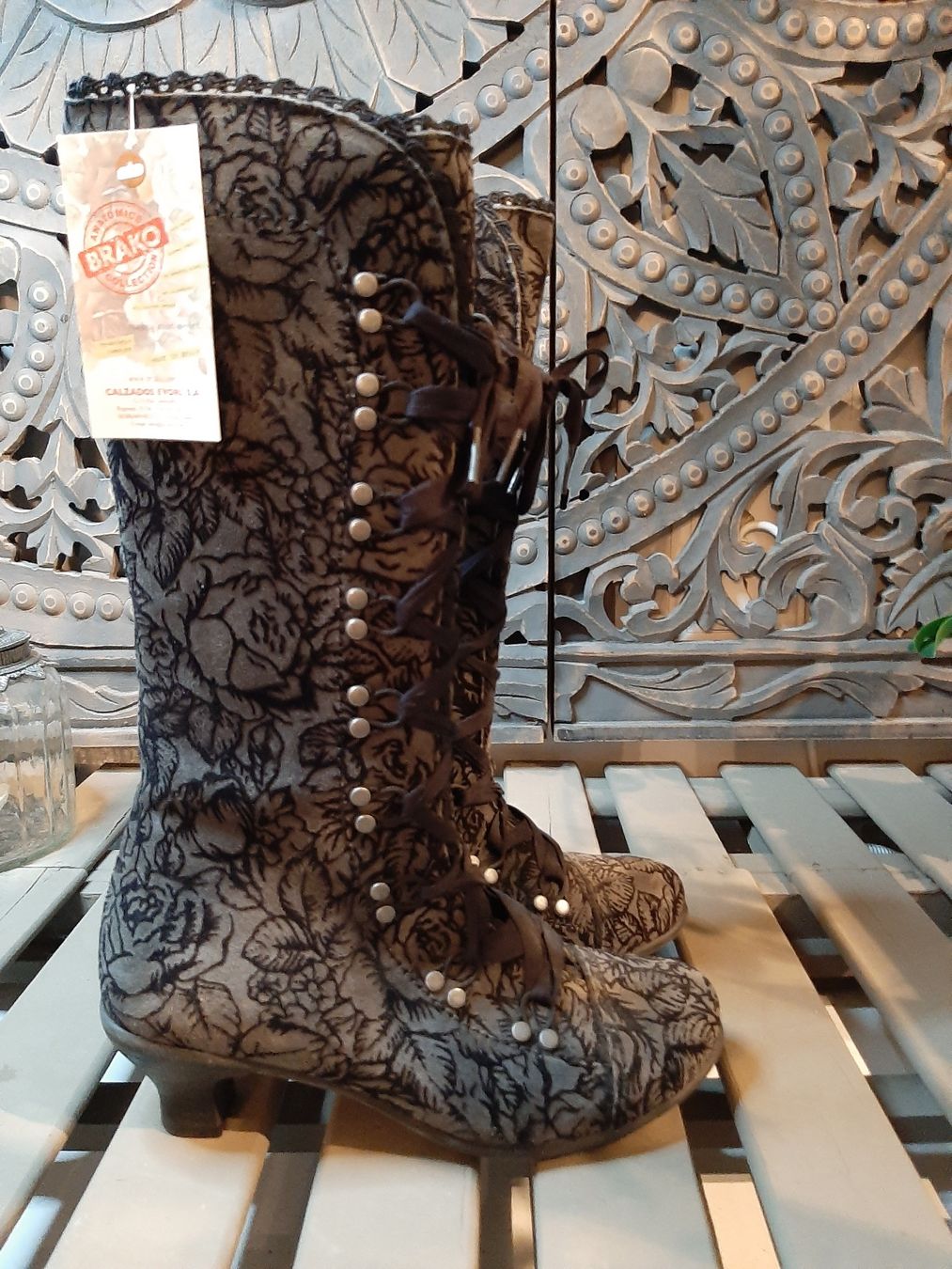 Scarpe da donna: wunderschöne BRAKO Stiefel schwarz grauschwarz 38 – Nuovo (secondo la descrizione) da Bern venduto da Preloved.Nile.4.Sale 3