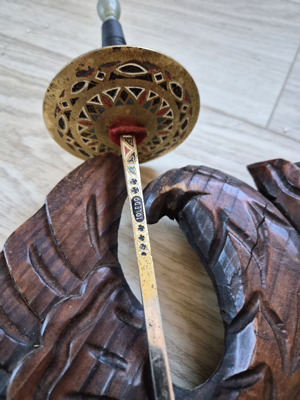 Toutes les décorations: Aigle sculpté bois avec épées, décoration murale, 40 cm – D'occasion à La Joux FR par car_ck96 3