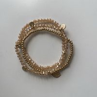 Rocaille Perlen Armbänder Sammlung Orange