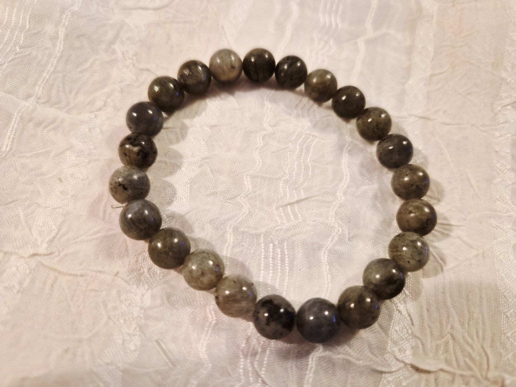 Bracciali & Braccialetti: Labradorit Edelstein Armband Elastisch – Nuovo e nell'imballaggio originale da Dietikon venduto da Eleda 2