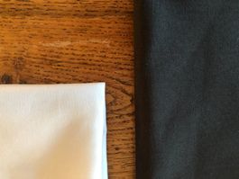 3 Musselin-Fotohintergründe 1.6×2m in Schwarz, Weiss, Grau