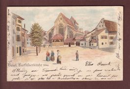 BASEL - Barfüsserkirche 1846 - 1900