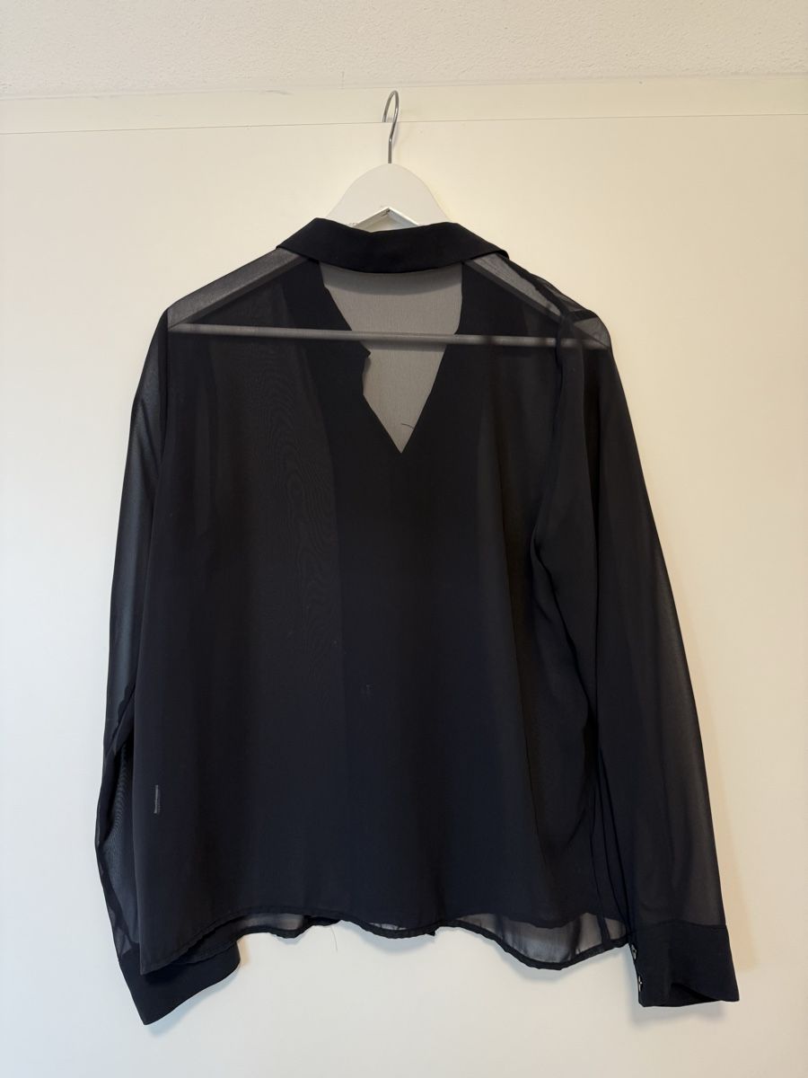 Zara Camicette: Zara Bluse - L - dunkelblau - durchsichtig – Usato da Zug venduto da tami12