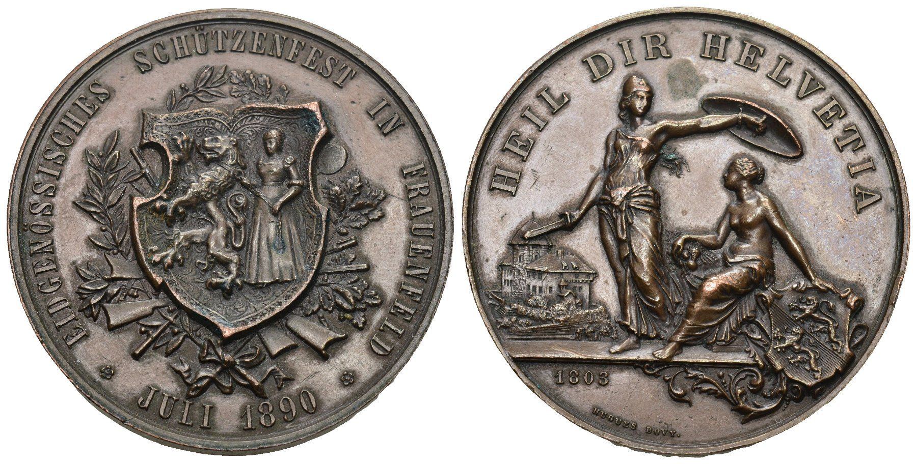 Medaglie: Frauenfeld 1890 – Usato da Bern venduto da numismatictops