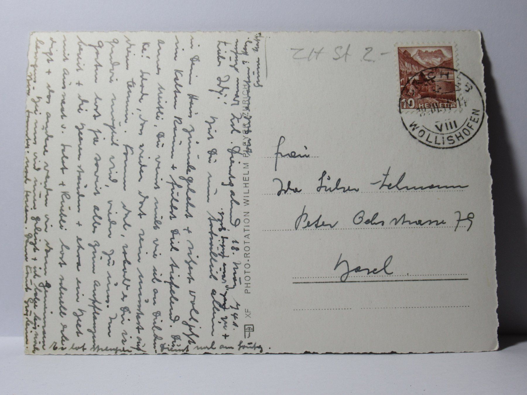 Cartoline postali: Zürich 1941 – Usato da Grenchen venduto da Bluemchen1900 1
