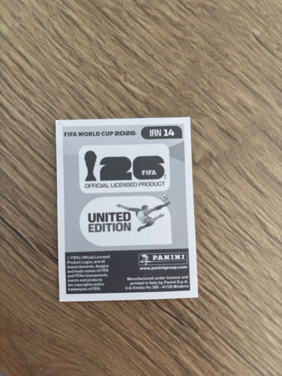 Panini Carte collezionabili: Panini Fifa WM 2026, IRN14 – Nuovo (secondo la descrizione) da Niederwil AG venduto da pat_l6fn 1