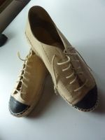 Beige Leder Espadrilles  37 Cosmoparis