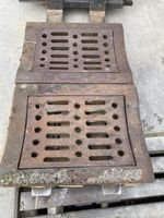 Antike Schachtdeckel Platz Entwässerung