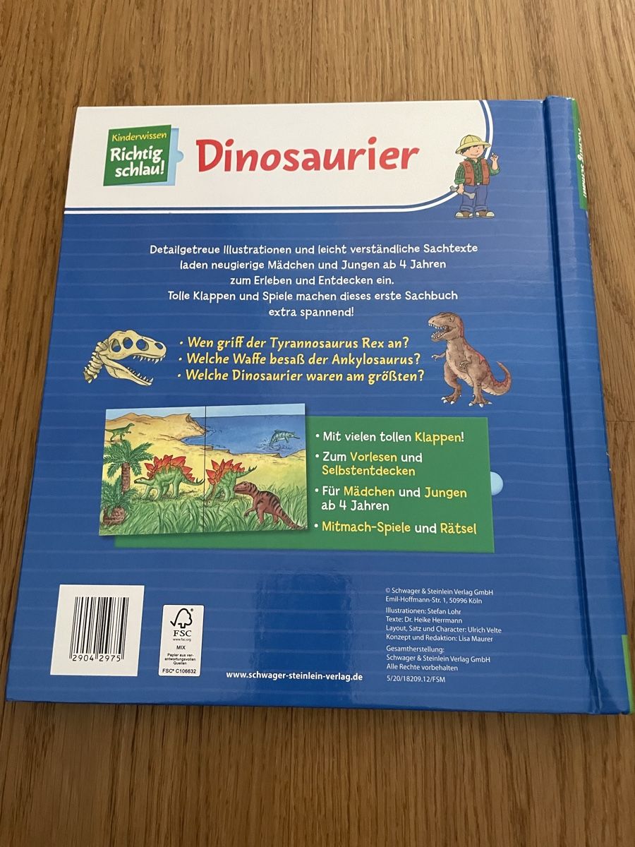Libri: Dinosaurier Kinderbuch mit Klappen neu! – Nuovo (secondo la descrizione) da Lyss venduto da Landleben0 1